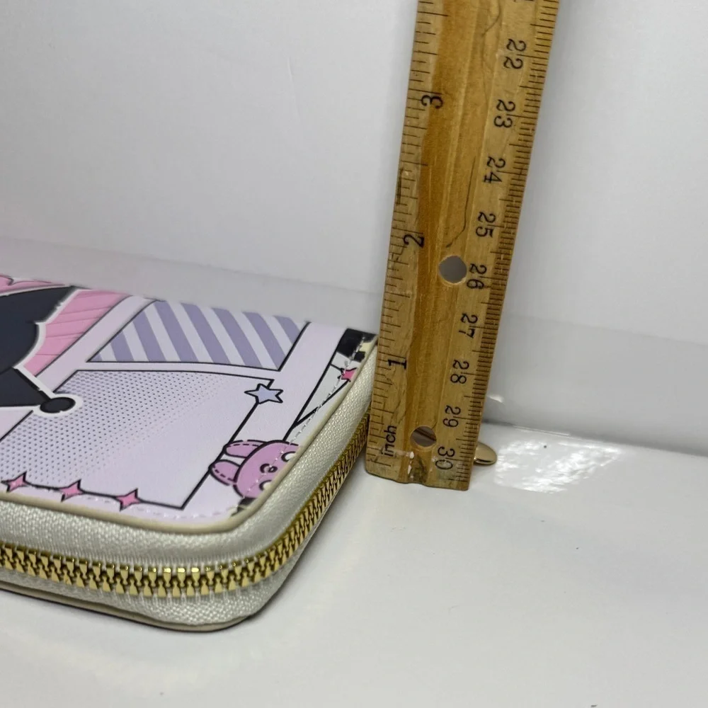 Pink and White Kuromi zipper wallet NWT Hello Kitty Friends